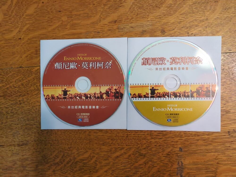 HITS OF ENNIO MORRICONE顏尼歐·莫利柯奈 2 Cds Discs Only